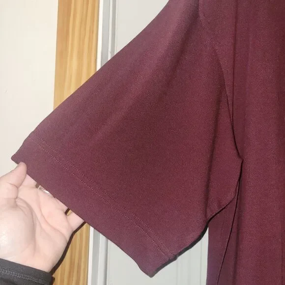 Cutter And Buck Burgundy Harvard Polo Size XL Dri-fit - Picture 6 of 6